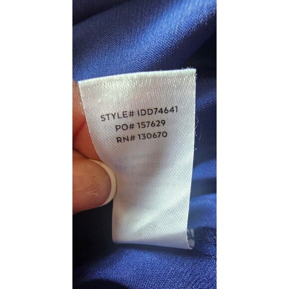 Lulus All About Love Royal Blue Floral Print Midi Dress, Sz S, NWOT - Picture 10 of 11